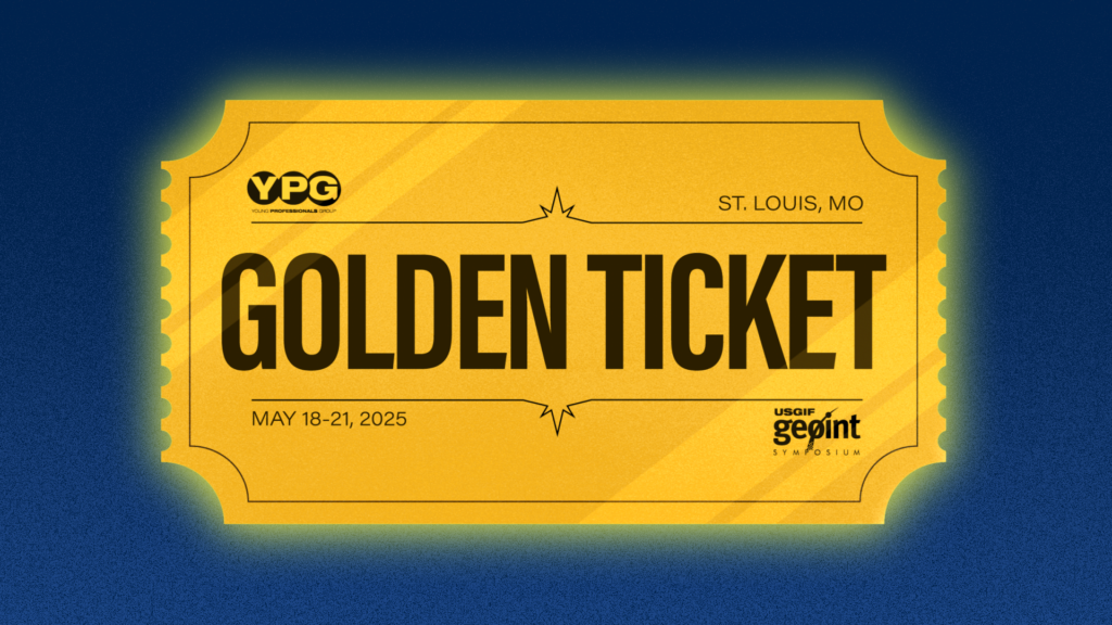 USGIF GEOINT 2025 Golden Ticket graphic