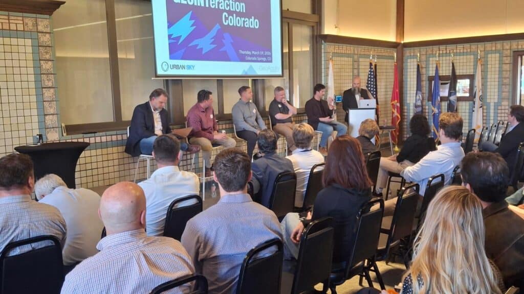 The Army modernization panel at the inaugural GEOINTeraction Colorado, Colorado Springs, March 18, 2026.