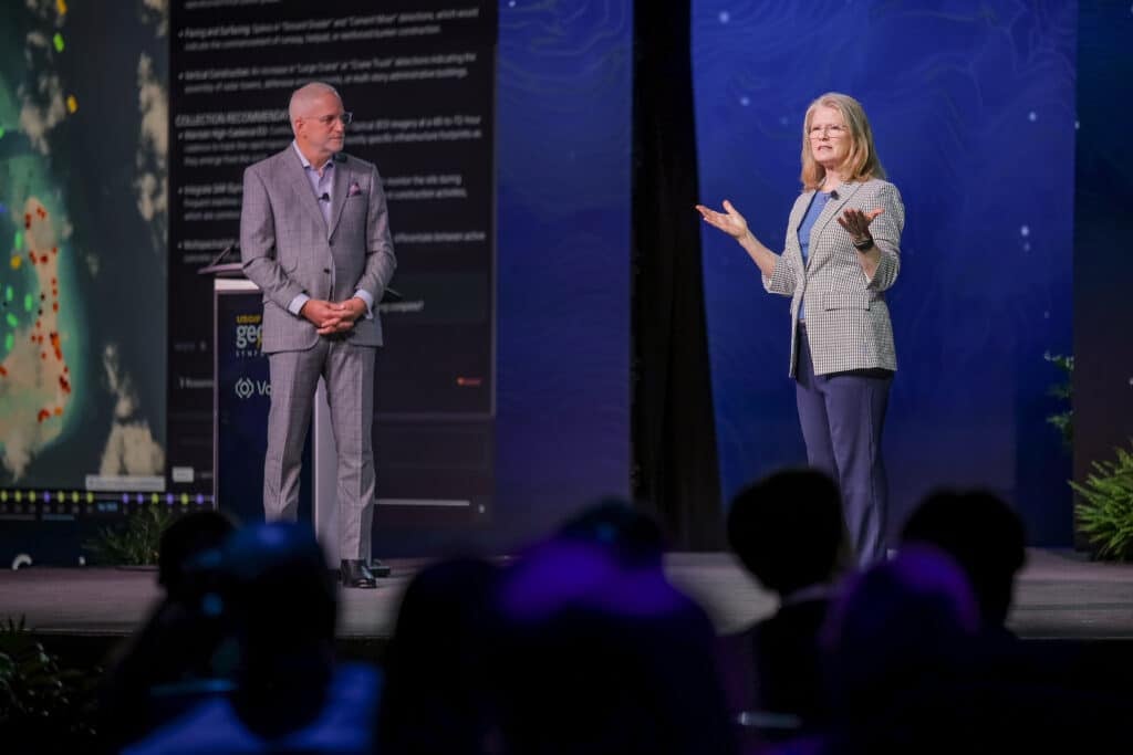 Ronda Schrenk and Robert Cardillo at GEOINT Symposium 2026