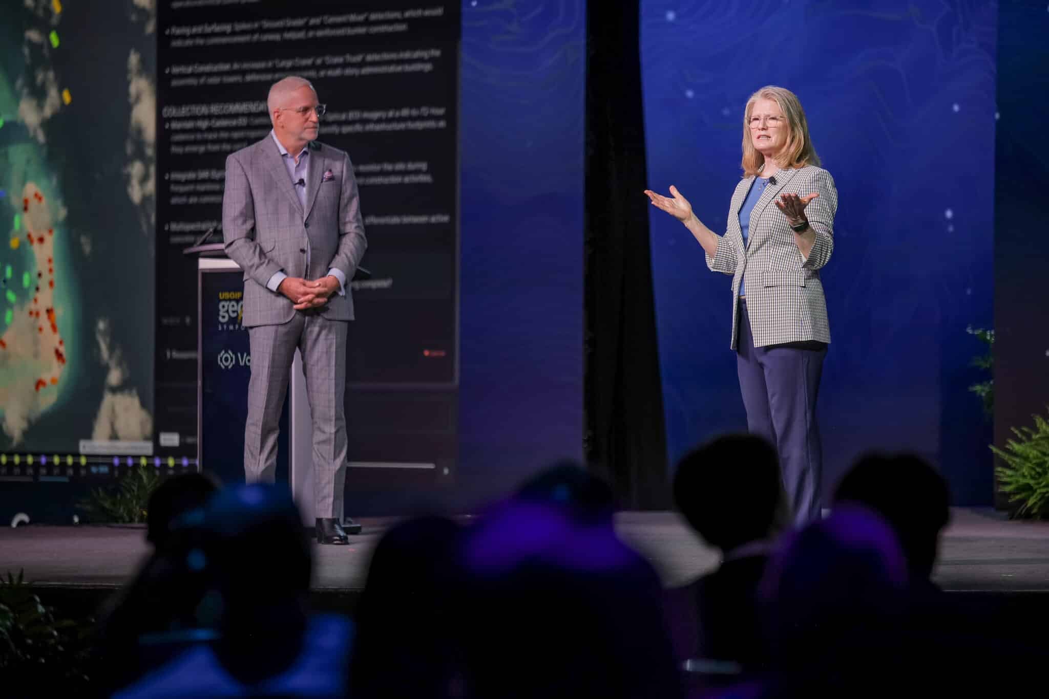 Ronda Schrenk and Robert Cardillo at GEOINT Symposium 2026
