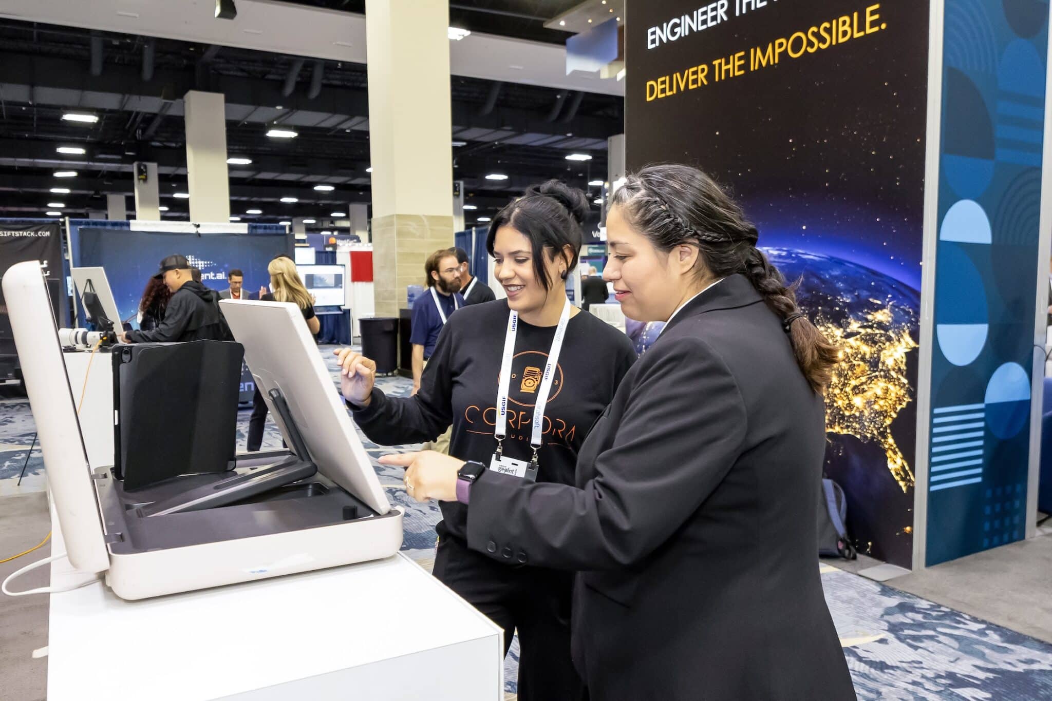 Attendees explore technology at USGIF GEOINT Symposium 2026 in Aurora, Colorado