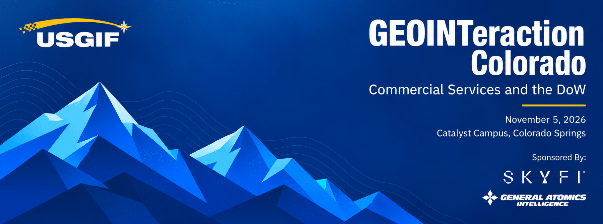 GEOINTeraction Colorado Conference Banner